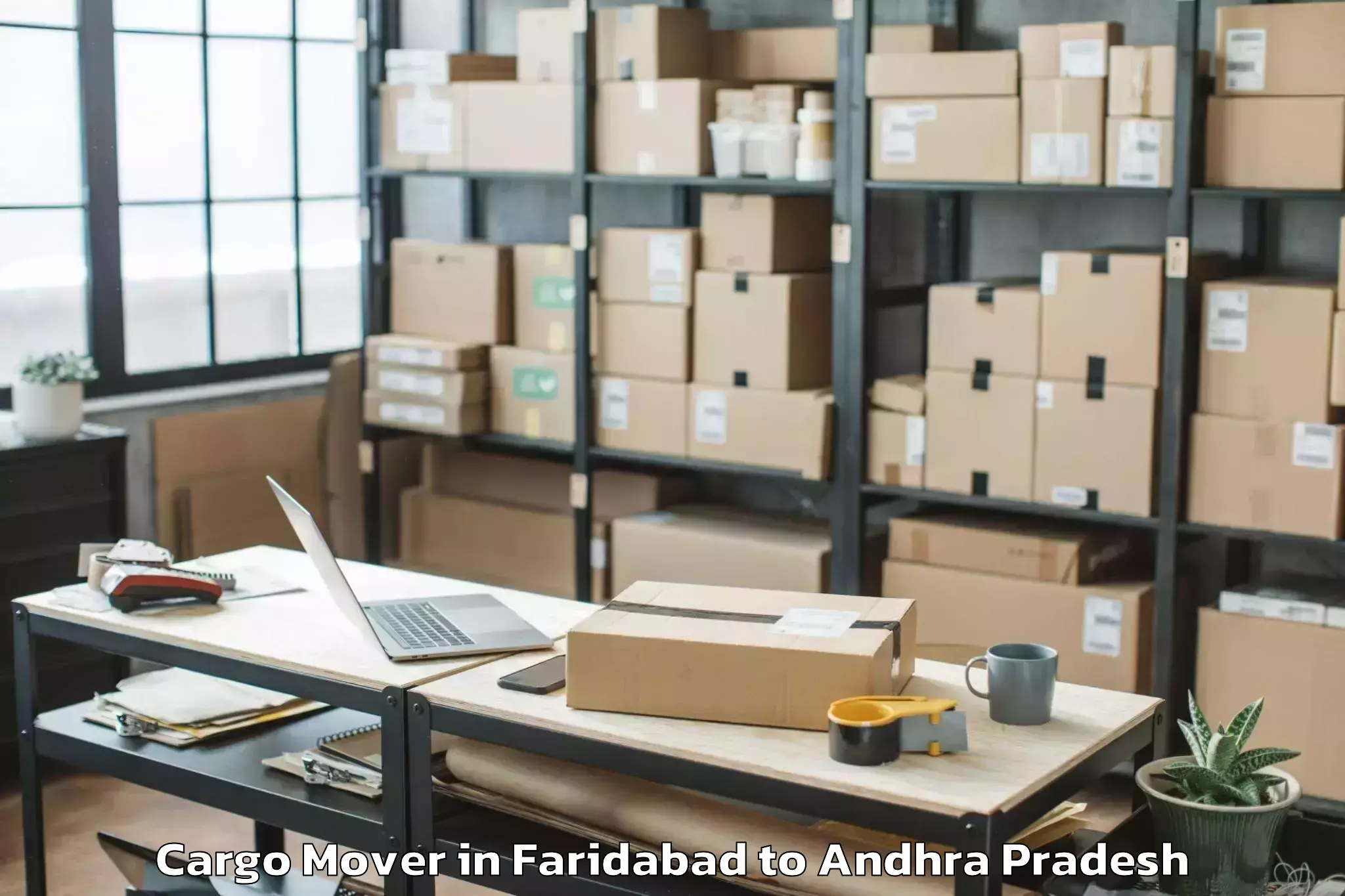 Leading Faridabad to Kovvur Cargo Mover Provider